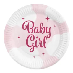 Skyer Baby Girl tallerkener 23cm, 8 stk.