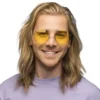 Store Gule Hippie Briller