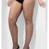 Strømper lattice net tights XL sort