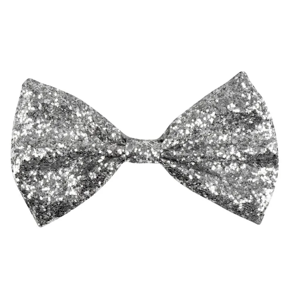 Tversoversløyfe Sølv Glitter